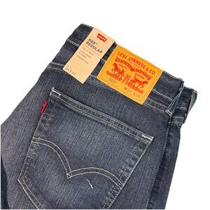 NWT Levi's 505 Jeans Mens 34x34 Blue Regular Fit Straight Leg Stretch Denim Pant